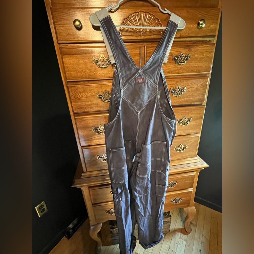 Dickies black tie dyed overalls 30x30